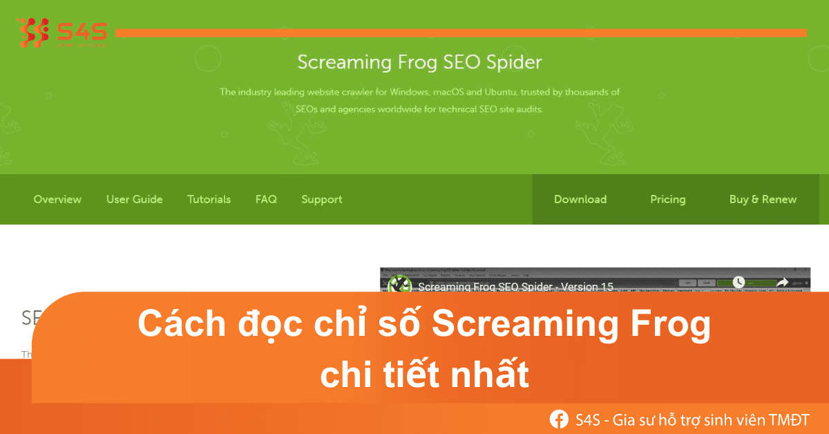 cách đọc chỉ số screaming frog