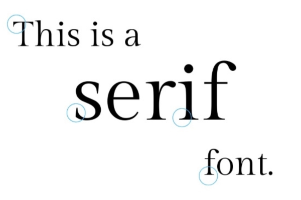 Phông chữ có chân (Serif) 
