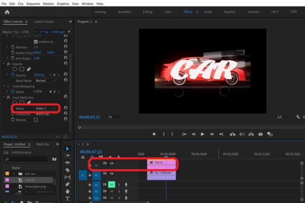Cách thêm hiệu ứng trong phầm mềm chỉnh sửa video Premiere - Adobe Premiere
